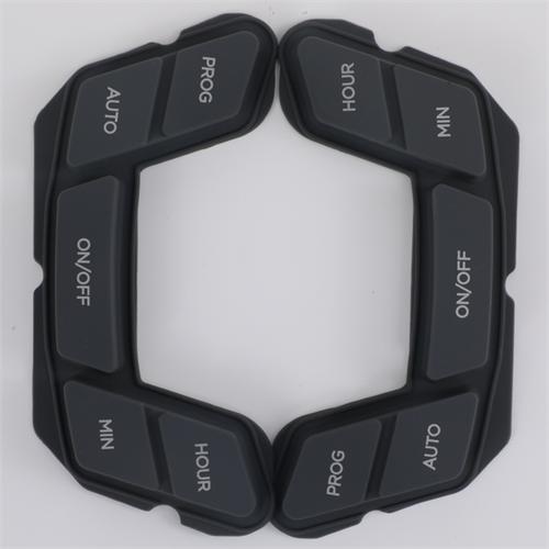 Silicone rubber keypads with text silk screen printing