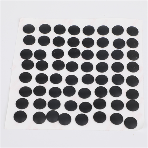 Round shape silicone rubber 3M adhesive dampening bumpers