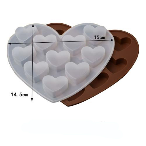Heart shape silicone molds non stick chocolate candy baking molds for Valentine's Day