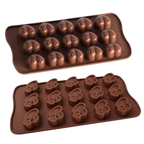 Silicone chocolate molds candy molds heart shapes for fat bombs,caramels,jello,gummy,truffles