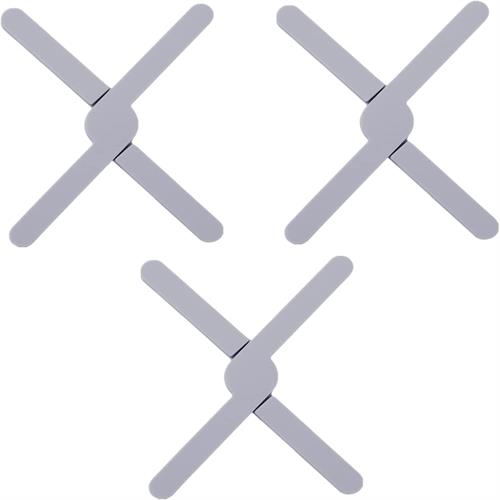 Foldable cross design silicone pot holder trivets