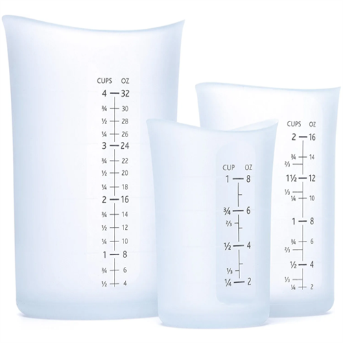 Silicone flexible measuring cups