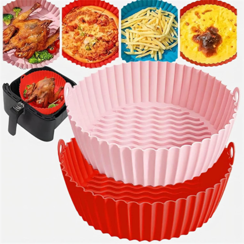 Longfite non-stick silicone air fryer food baking liner molds