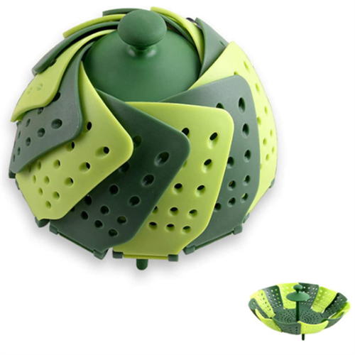 Silicone folding steamer basket kitchenware accessory