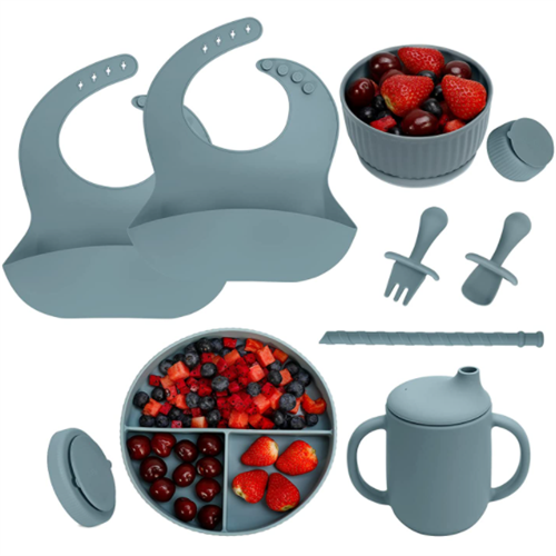 Silicone baby feeding set feature