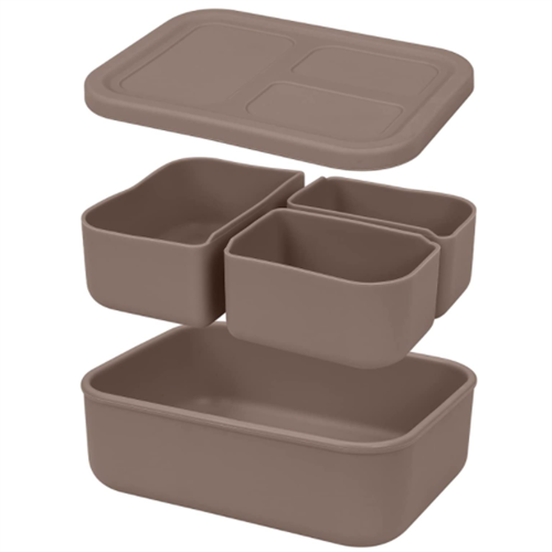 Silicone leak-proof bento boxex lunch container