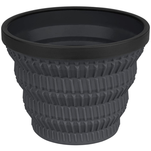 Collapsible silicone cool grip camping drinkware