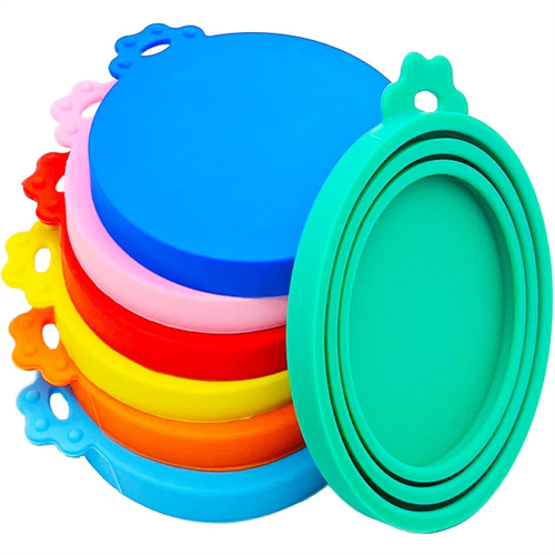 Silicone pet food can lids covers