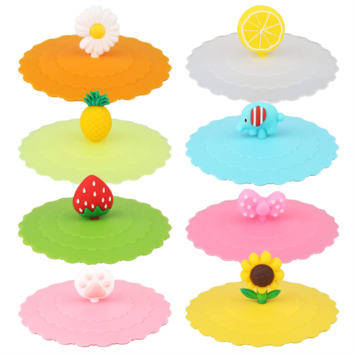Anti dust silicone cup lids