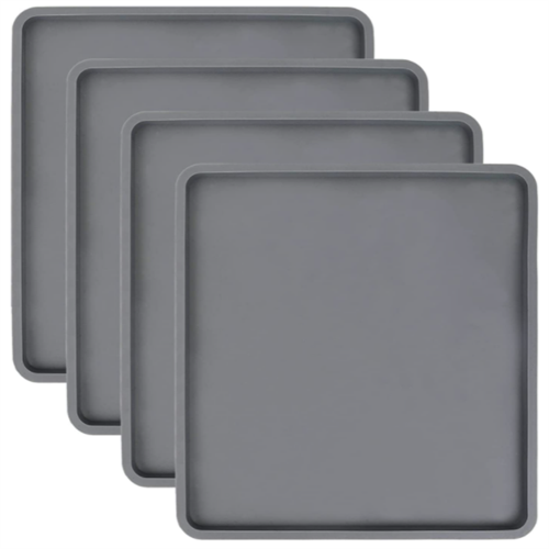 Silicone nonstick tray liner mats with edge