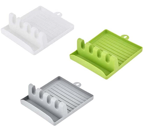 Silicone multipurpose utensil drip tray holder