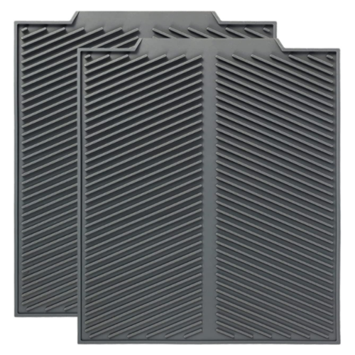 Silicone dish drying mats with draining lip 16*18 inches