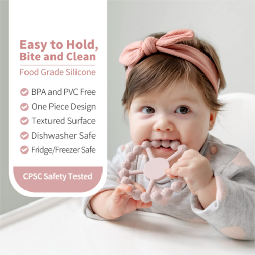 Features of Silicone Teether Ring Toys(图2)