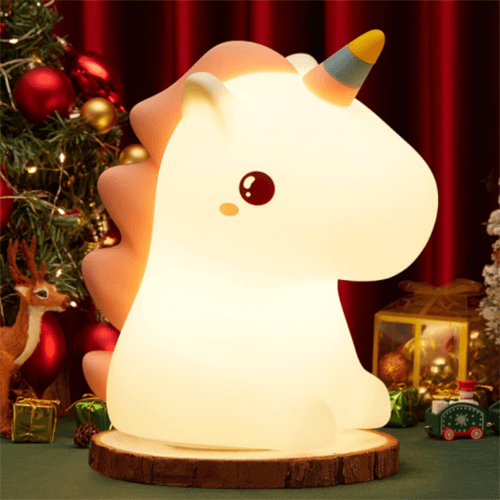 Unicorn silicone night light for kids lamp