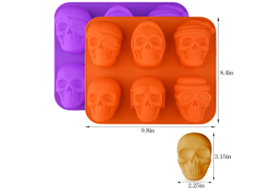 Silicone skull molds for chocolate,cake,candy and soap(图3)