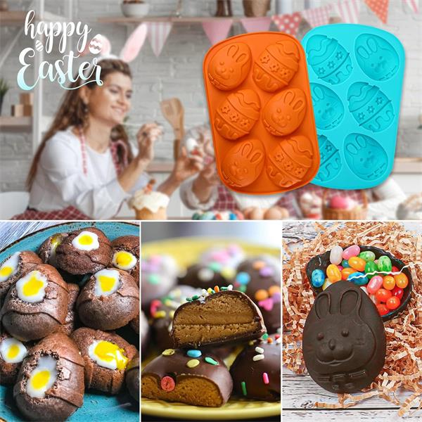 Silicone Easter egg baking molds(图2)