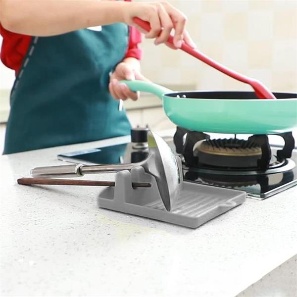 Silicone multipurpose utensil drip tray holder(图1)