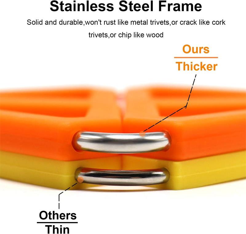 Silicone trivet expandable mat hot pot holder (图2) Silicone trivet expandable mat hot pot holder (图2)