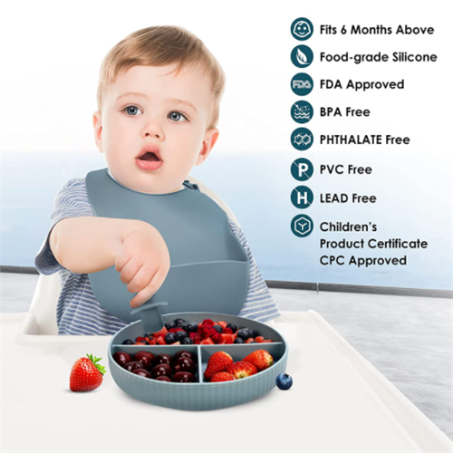 Silicone baby feeding set feature(图2)